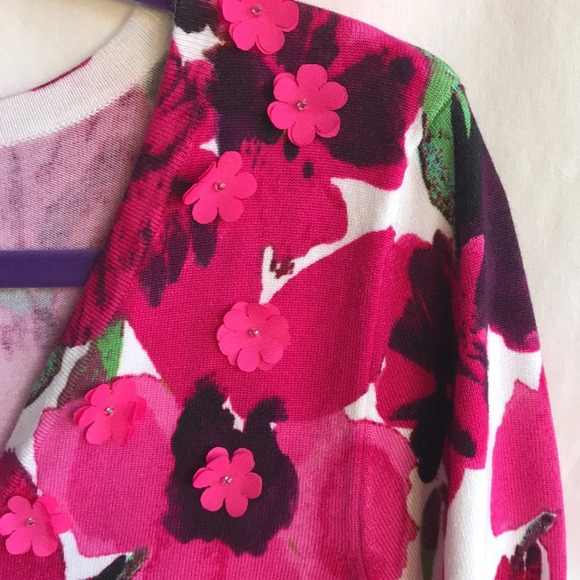 INC International Concepts floral sweater, size PL - Picture 4 of 12